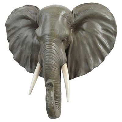 Modern Home Safari Jungle Elephant Wall Plaque