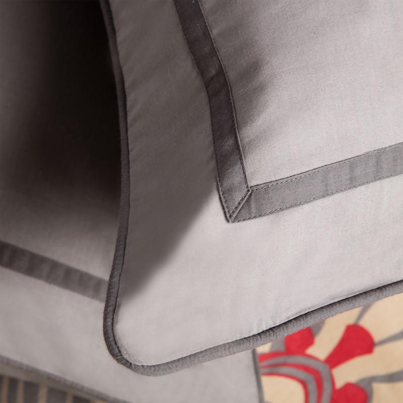 Andrew Charles Grey Geometric Pattern Euro Sham