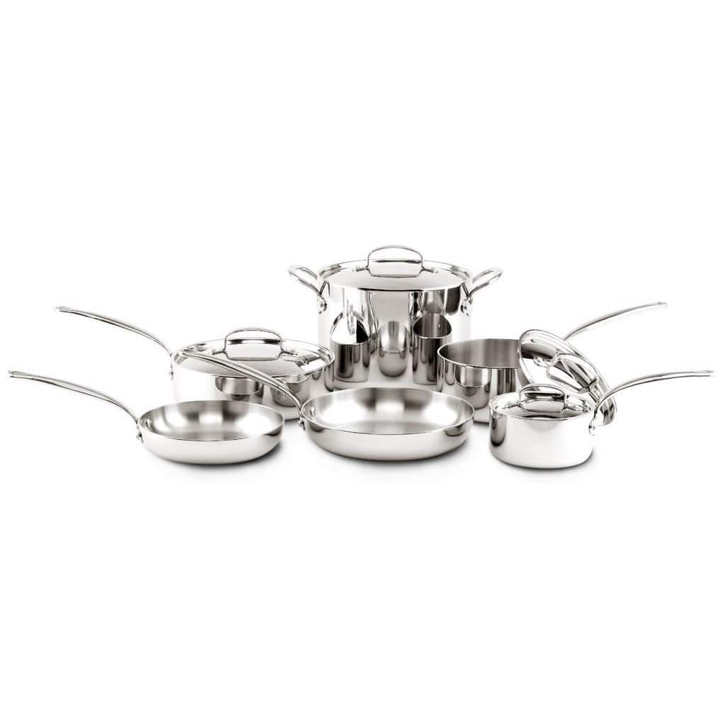 GreenPan Barcelona Triple Layered Stainless Steel Non-Stick Ceramic 10-piece Cookware Set