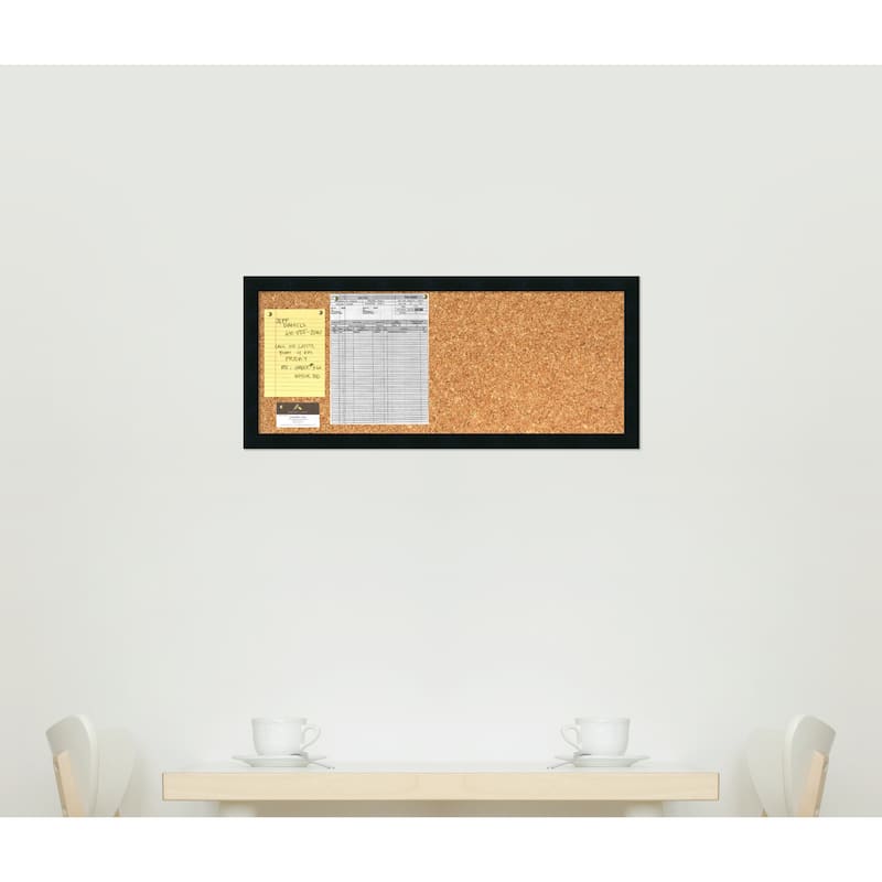 'Mezzanotte Cork Board - Panel' Message Board 32 x 14-inch - 32 x 14-inch