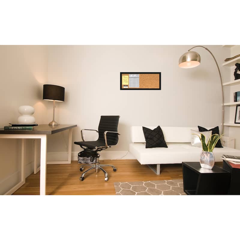 'Mezzanotte Cork Board - Panel' Message Board 32 x 14-inch - 32 x 14-inch