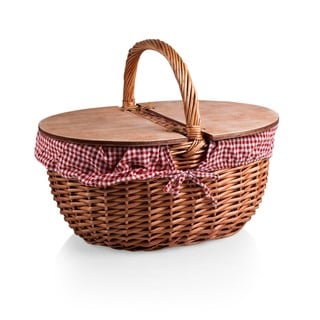 large wicker picnic basket for 4 person insulated cooler bolsa supplies