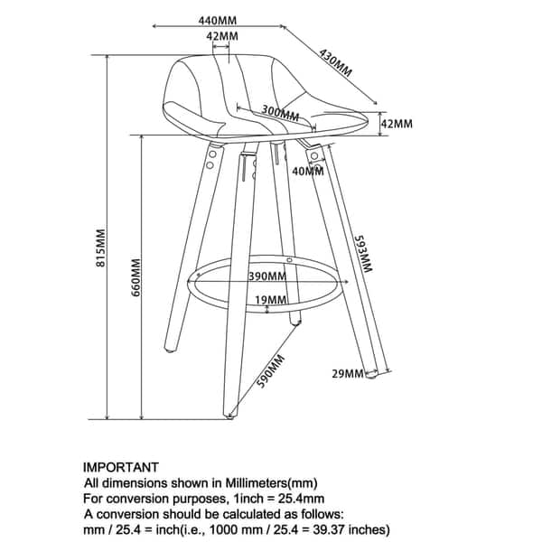 Camaro 26inch Counter Stool in Grey (Set of 2) (As Is Item