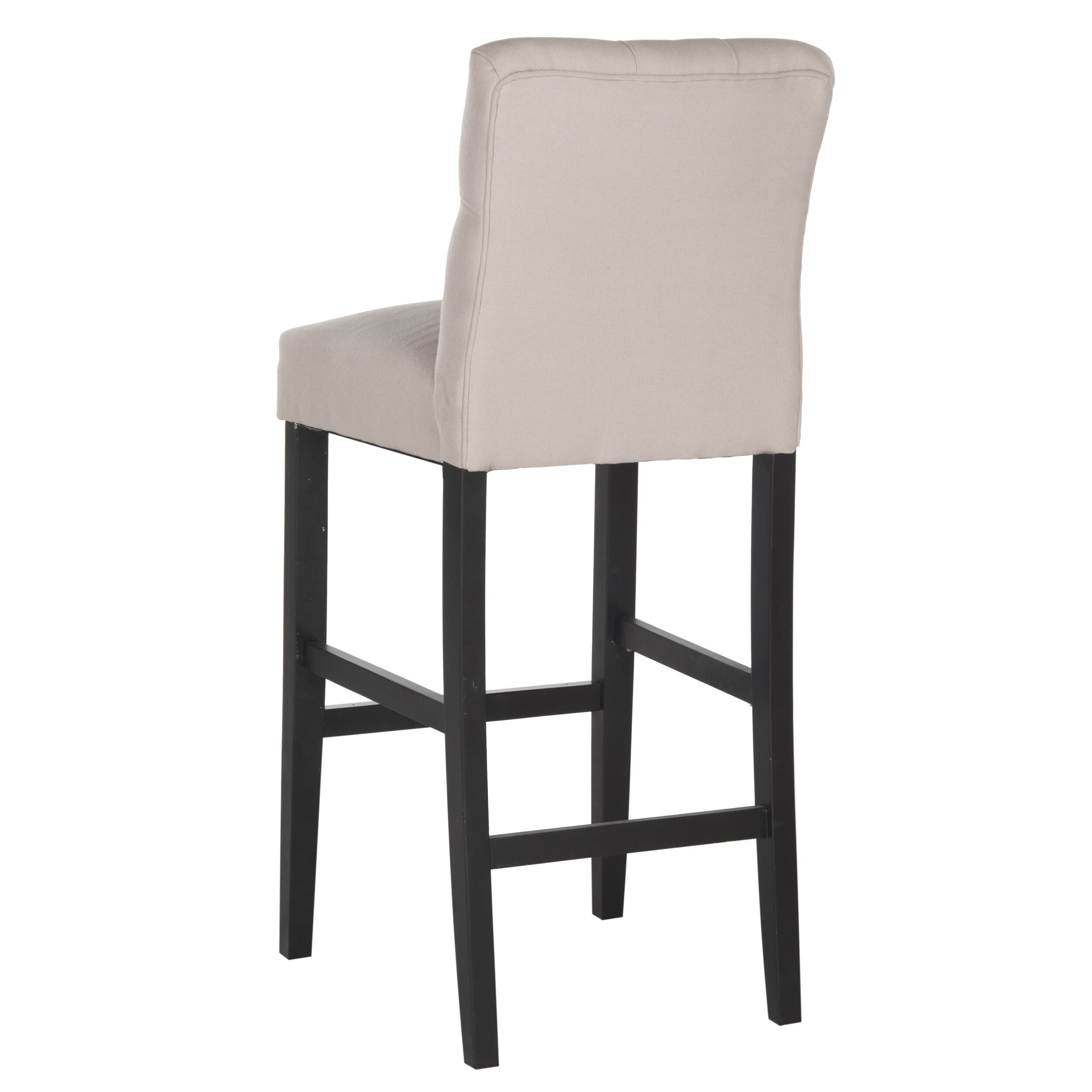 Safavieh Tiffany Taupe/Gray Upholstered Bar Stool Safavieh Tiffany Taupe/Gray Upholstered Bar Stool
