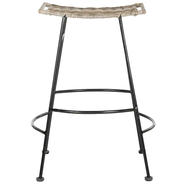 SAFAVIEH 24- Inch Atara Grey Bar Stool (Set of 2)