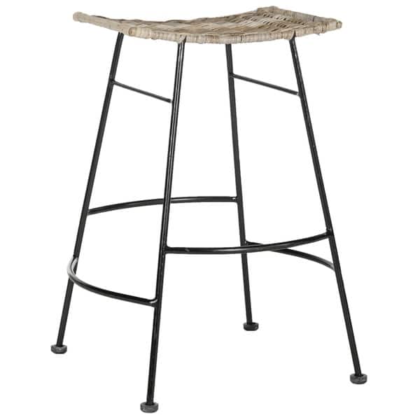 Safavieh Atara Counter Set of 2 Gray Counter Upholstered Bar Stool Safavieh Atara Counter Set of 2 Gray Counter Upholstered Bar Stool