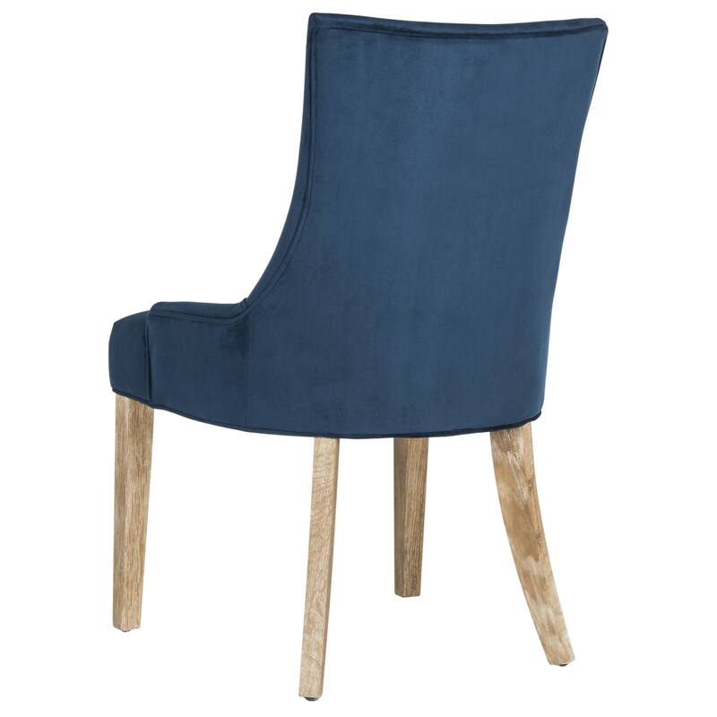 SAFAVIEH Dining Lester Navy Dining Chairs (Set of 2) 22" x 24.8" x 36