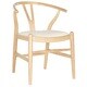 preview thumbnail 3 of 4, SAFAVIEH Mid Century Dining Aramis Natural/ Ivory Dining Chairs (Set of 2)