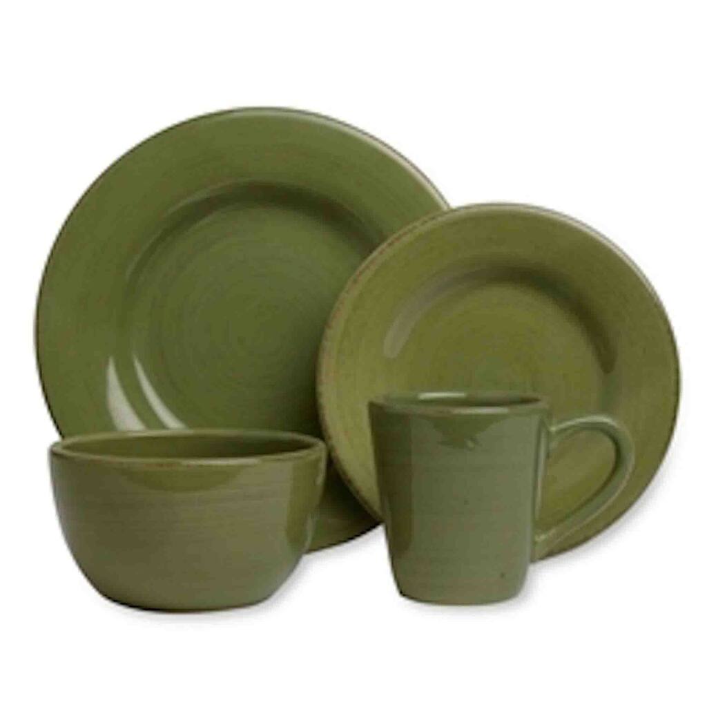 TAG Sonoma Dinnerware Collection Celadon 16pc
