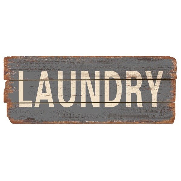 Shop Rustic Decor Laundry Wood Sign - Free Shipping Today - Overstock ...
