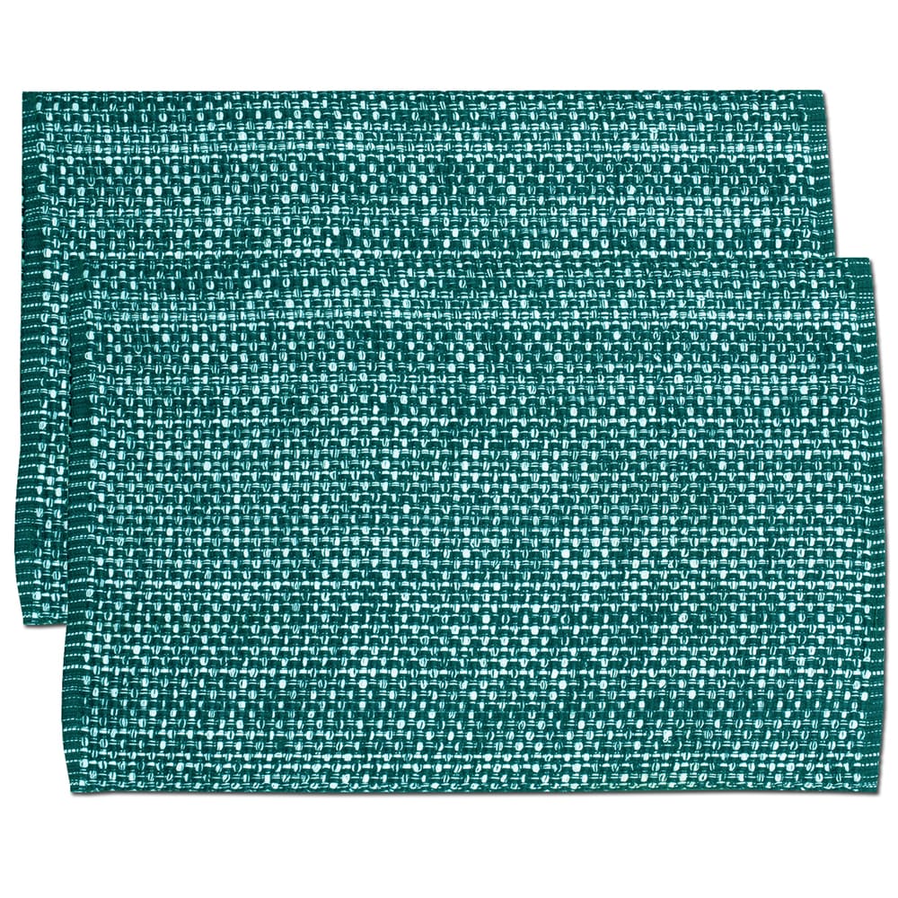 Dasco 17 in. x 12 in. Green Vinyl Placemats (Set of 6)