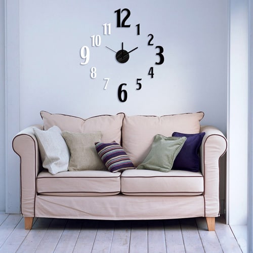 Modern Home Self-adhesive DIY 3D Jackson Wall Clock