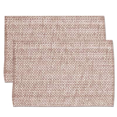 Trends Collection Taupe Cotton Two-tone Placemats (2, 4 or 6)