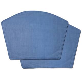 Square Placemats Online At Our Best Table Linens Chambray Restaurant Quality Heavyweight Vinyl Wedge Table Placemats Set Of 2 4 Or 6