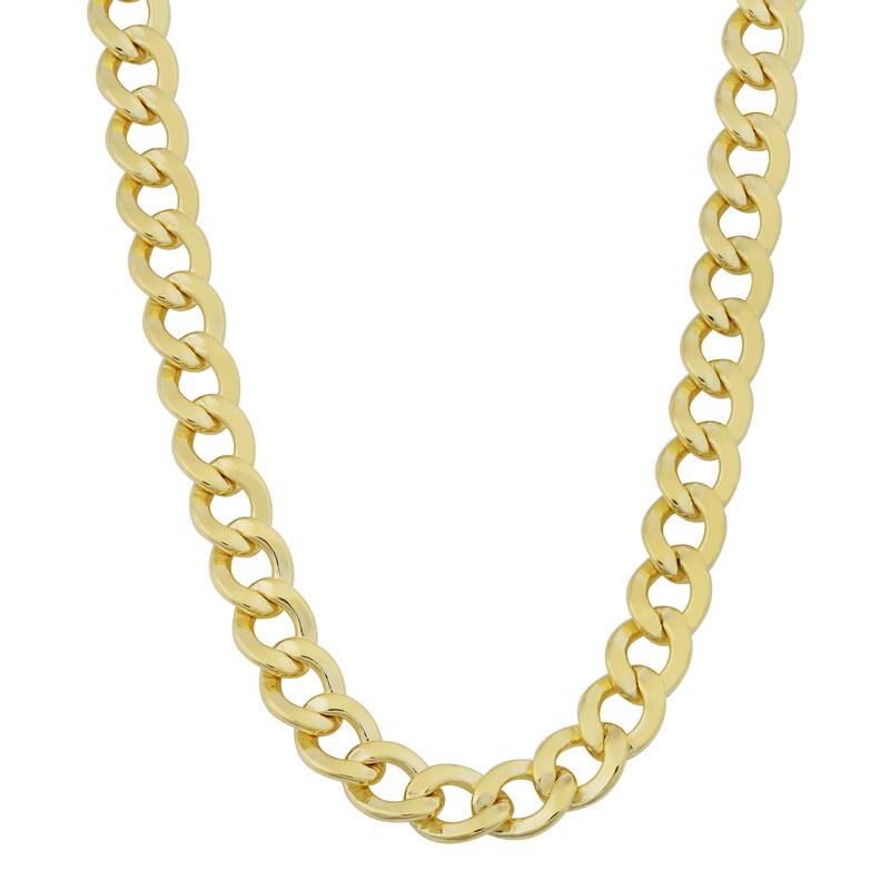 Fremada 14k Yellow Gold Filled 6mm High Polish Miami Cuban Link Men's Chain Necklace