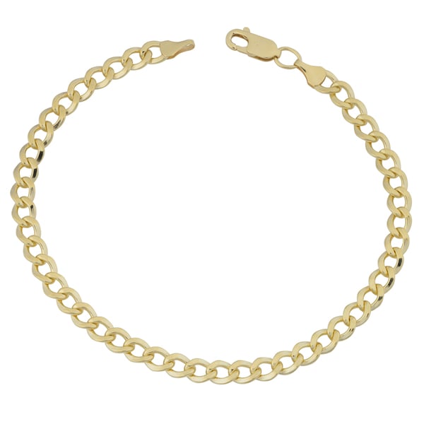 Fremada 14k Yellow Gold Filled 5mm High Polish Miami Cuban Link 8.5-inch Bracelet