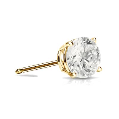 Auriya 1/4ctw Round Diamond SINGLE STUD (1) Earring 14k Gold