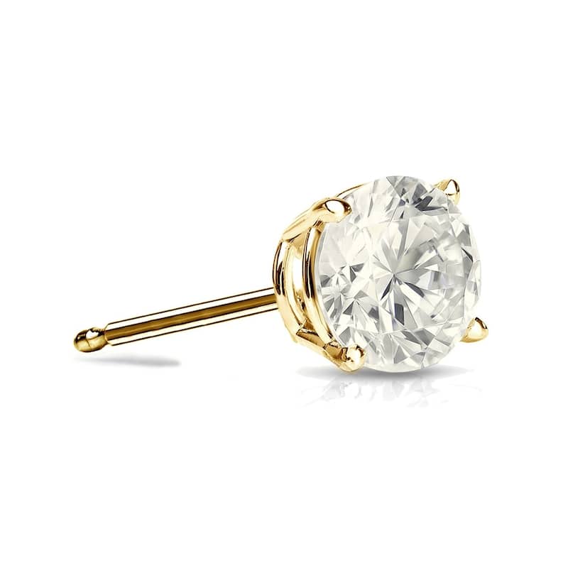 Auriya 1/4ctw Round Diamond SINGLE STUD (1) Earring 14k Gold