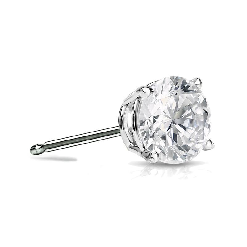 Auriya 1/3ctw Round Diamond SINGLE STUD (1) Earring 14k Gold