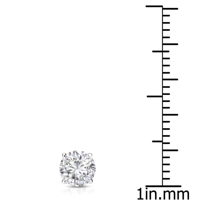 Auriya 14k Gold 1/2ct TDW Round SINGLE STUD (1) Diamond Earring