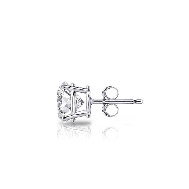 Auriya 14k Gold 1/2ct TDW Round SINGLE STUD (1) Diamond Earring