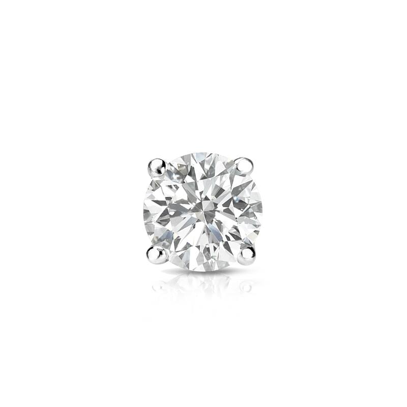 Auriya 14k Gold 1/3ct TDW Round SINGLE STUD (1) Diamond Earring