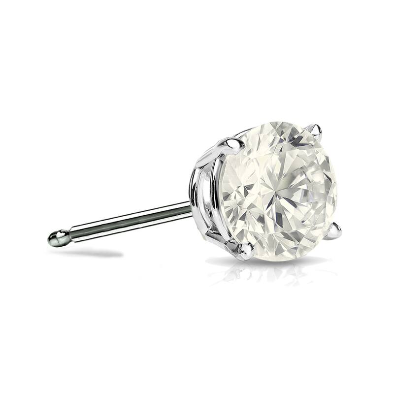 Auriya 1/3ctw Round Diamond SINGLE STUD (1) Earring 14k Gold - White