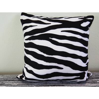 ArtHouse Innovations Zebra Skin Pattern Suede Throw Pillow