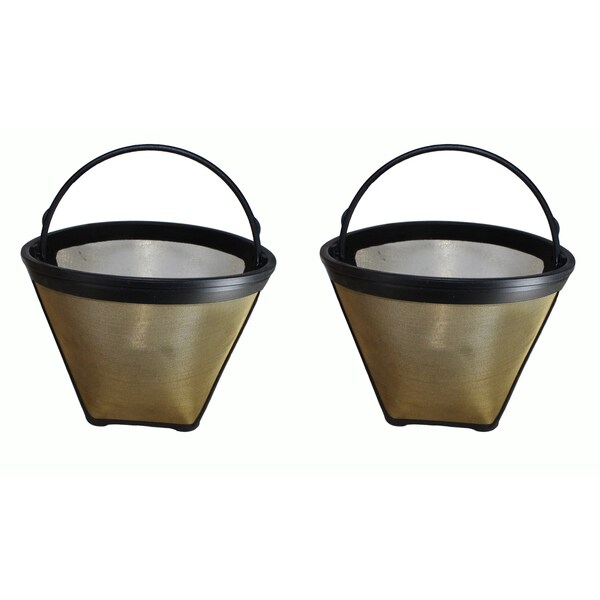 2 Cuisinart #4 Cone Gold Tone Washable Coffee Filters, Part # GTF - Free Shipping On Orders Over ...