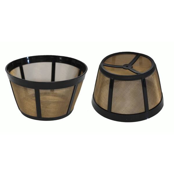 GoldTone Reusable 8-12 Cup Basket Filter fits Black & Decker Coffee  Machines and Brewers. Replaces your Black+Decker Reusable Coffee Filter and Permanent  Black & Decker Coffee Basket Filter (2 PACK) 