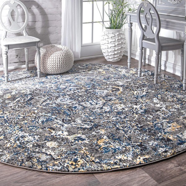 Shop nuLOOM Modern Vintage Paisley Multi Rug (7'10 Round) 7'10 On