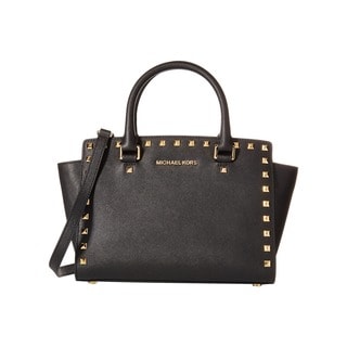 mk black satchel