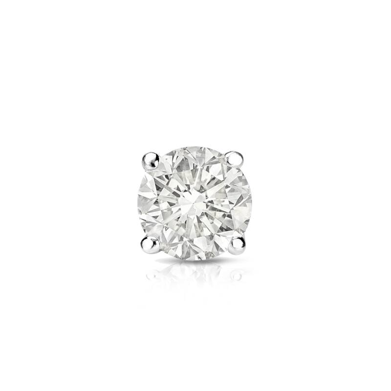 Auriya 14k Gold 1/2ct TDW Round SINGLE STUD (1) Diamond Earring