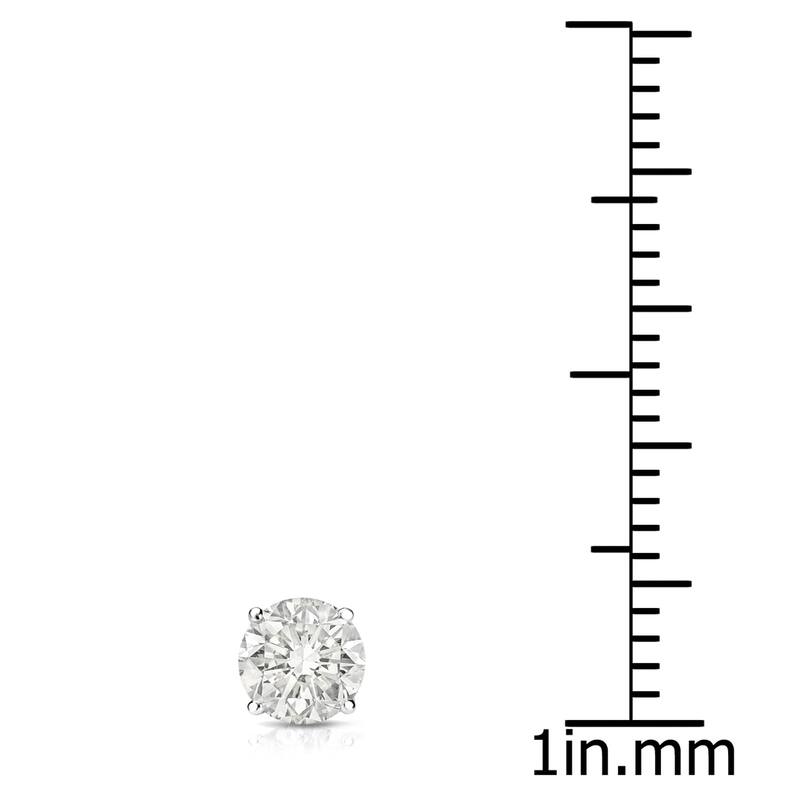 Auriya 14k Gold 1/2ct TDW Round SINGLE STUD (1) Diamond Earring