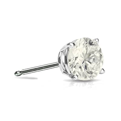 Auriya 1/2ctw Round SINGLE STUD (1) Diamond Earring 14k Gold
