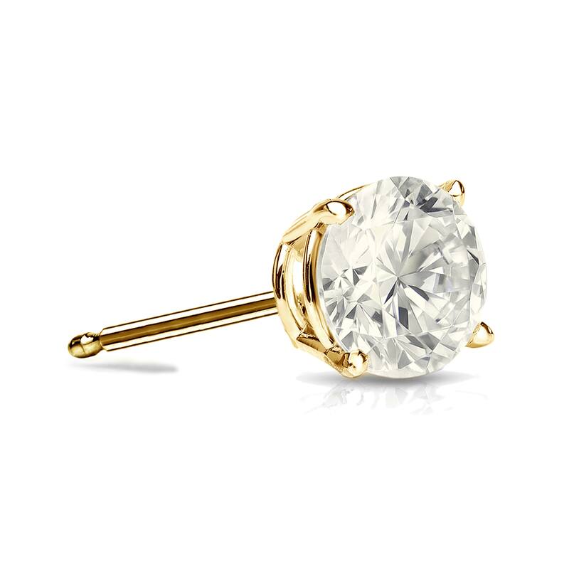 Auriya 1/2ctw Round SINGLE STUD (1) Diamond Earring 14k Gold