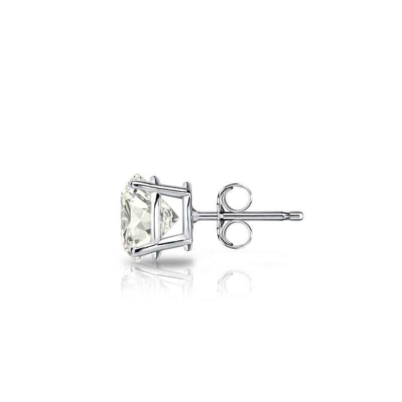 Auriya 1/2ctw Round SINGLE STUD (1) Diamond Earring 14k Gold