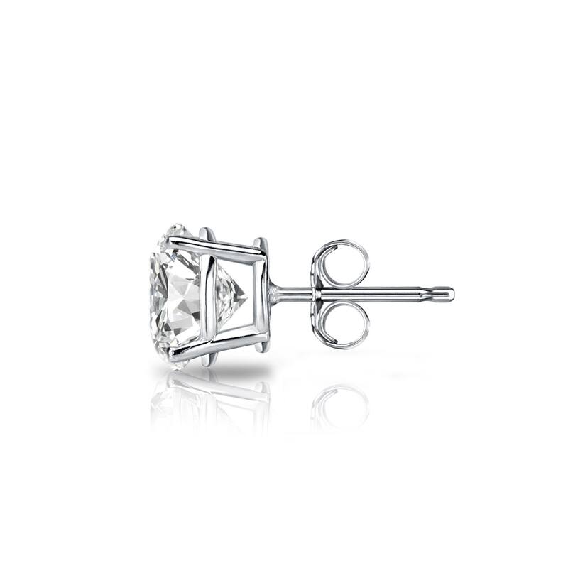 Auriya 14k Gold 3/4ct TDW Round SINGLE STUD (1) Diamond Earring