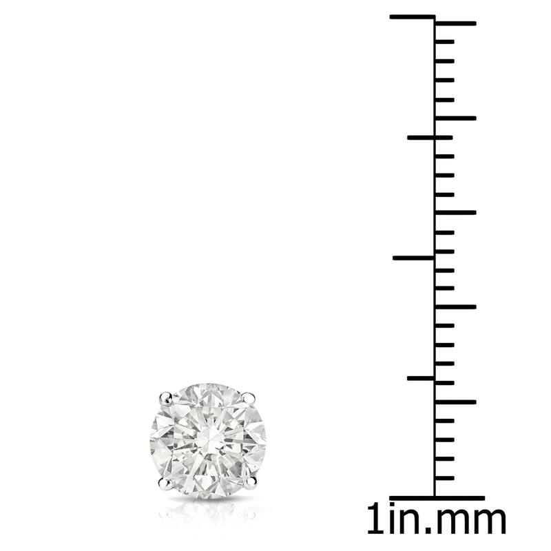 Auriya 14k Gold 3/4ct TDW Round SINGLE STUD (1) Diamond Earring