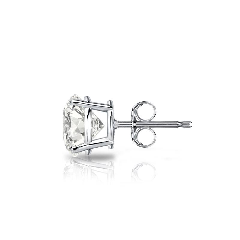 Auriya 14k Gold 3/4ct TDW Round SINGLE STUD (1) Diamond Earring