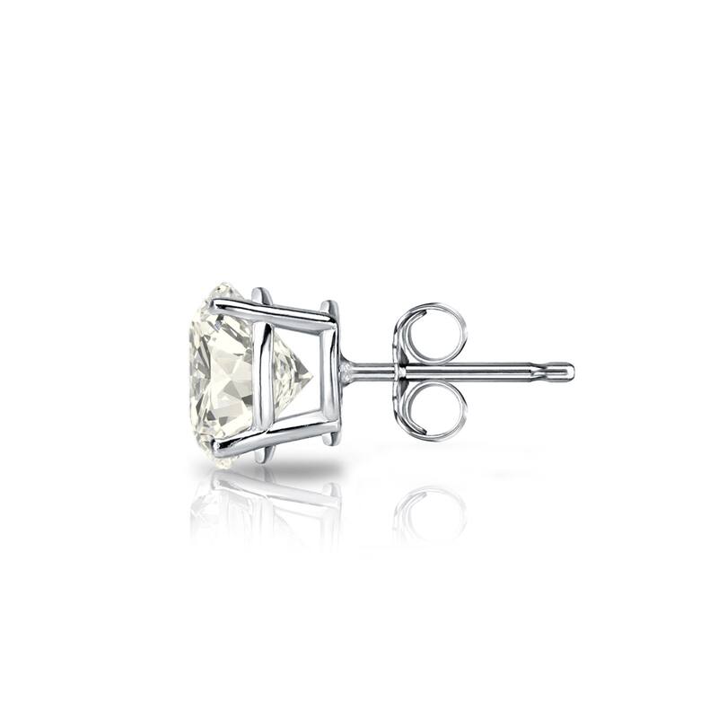 Auriya 14k Gold 3/4ct TDW Round SINGLE STUD (1) Diamond Earring