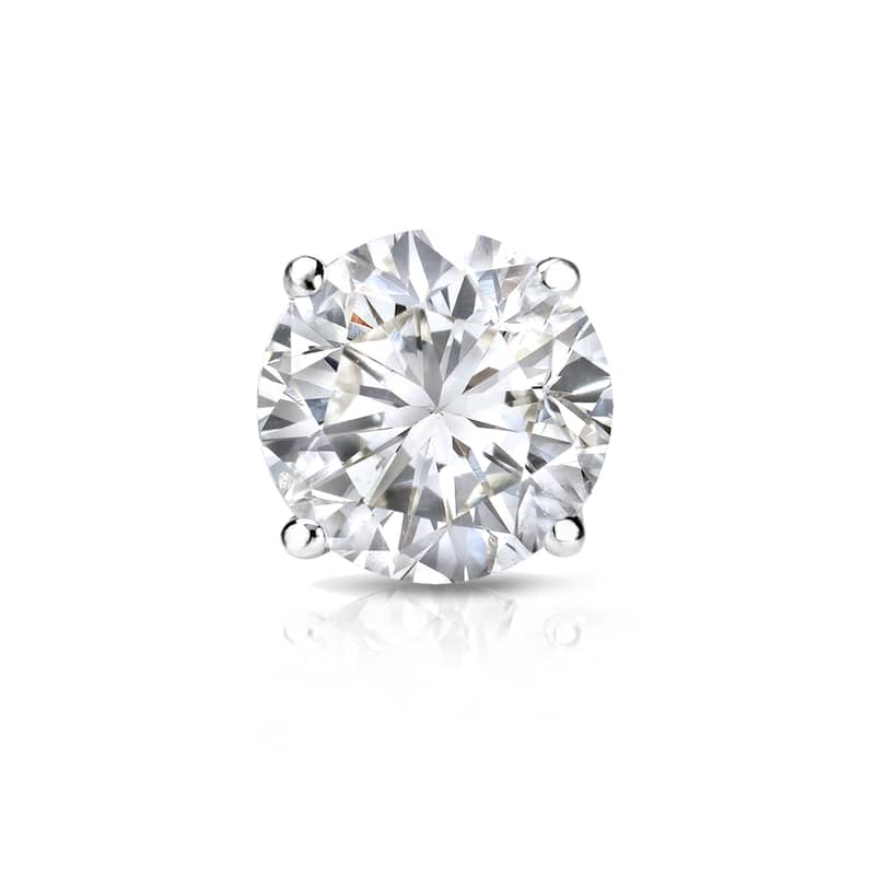 Auriya 1ctw Round SINGLE STUD (1) Diamond Earring 14k Gold