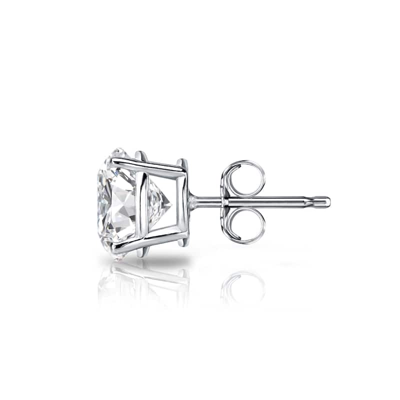 Auriya 1ctw Round SINGLE STUD (1) Diamond Earring 14k Gold
