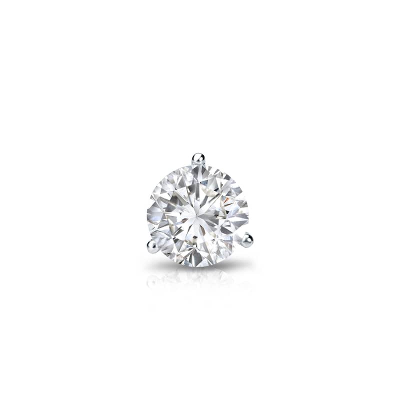 Auriya 14k Gold 1/4ct TDW Round SINGLE STUD (1) Diamond Earring