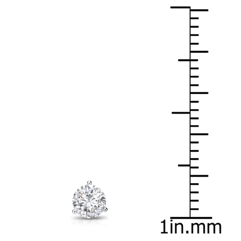 Auriya 14k Gold 1/4ct TDW Round SINGLE STUD (1) Diamond Earring