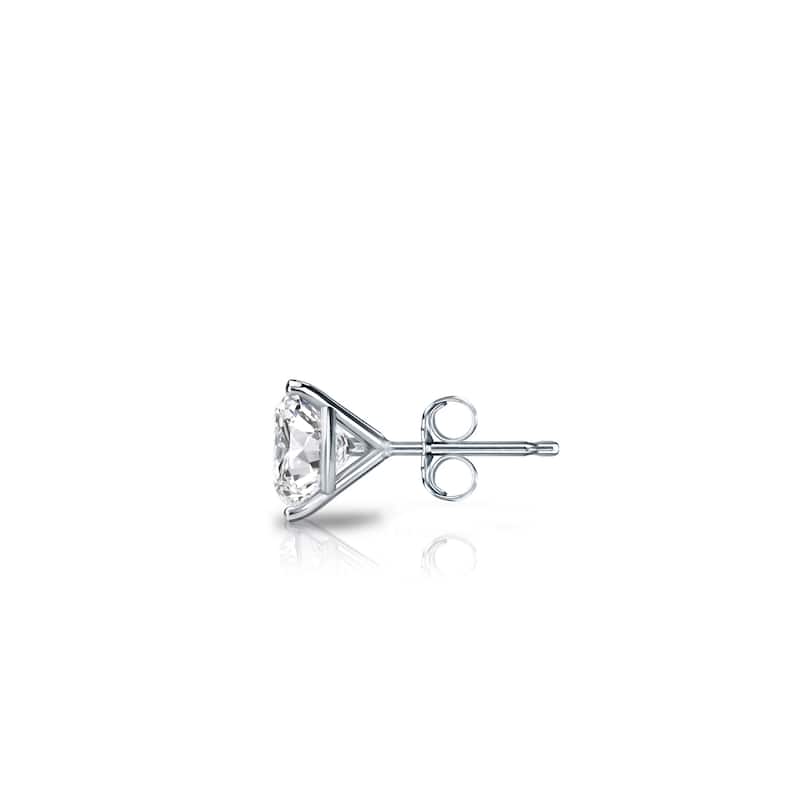 Auriya 14k Gold 1/4ct TDW Round SINGLE STUD (1) Diamond Earring