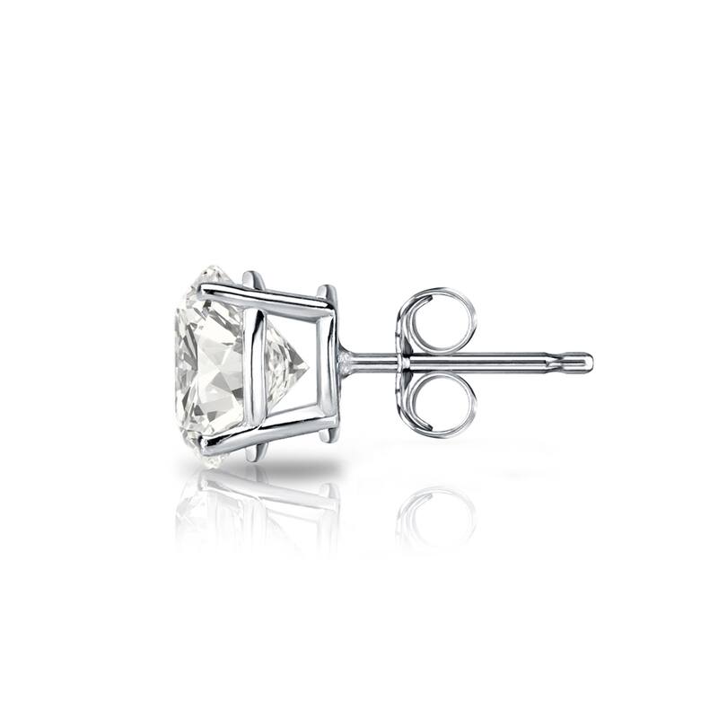 Auriya 14k Gold 1ct TDW Round SINGLE STUD (1) Diamond Earring