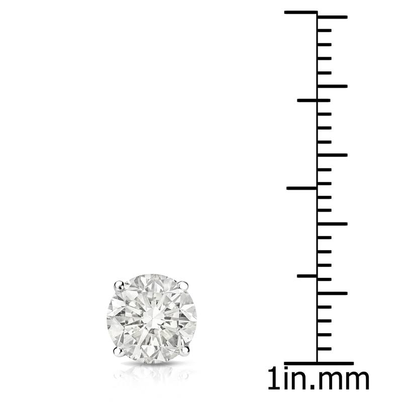 Auriya 14k Gold 1ct TDW Round SINGLE STUD (1) Diamond Earring