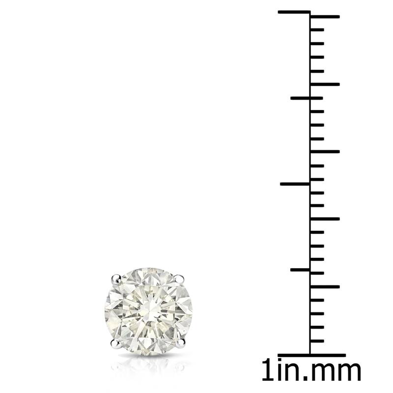 Auriya 14k Gold 1ct TDW Round SINGLE STUD (1) Diamond Earring