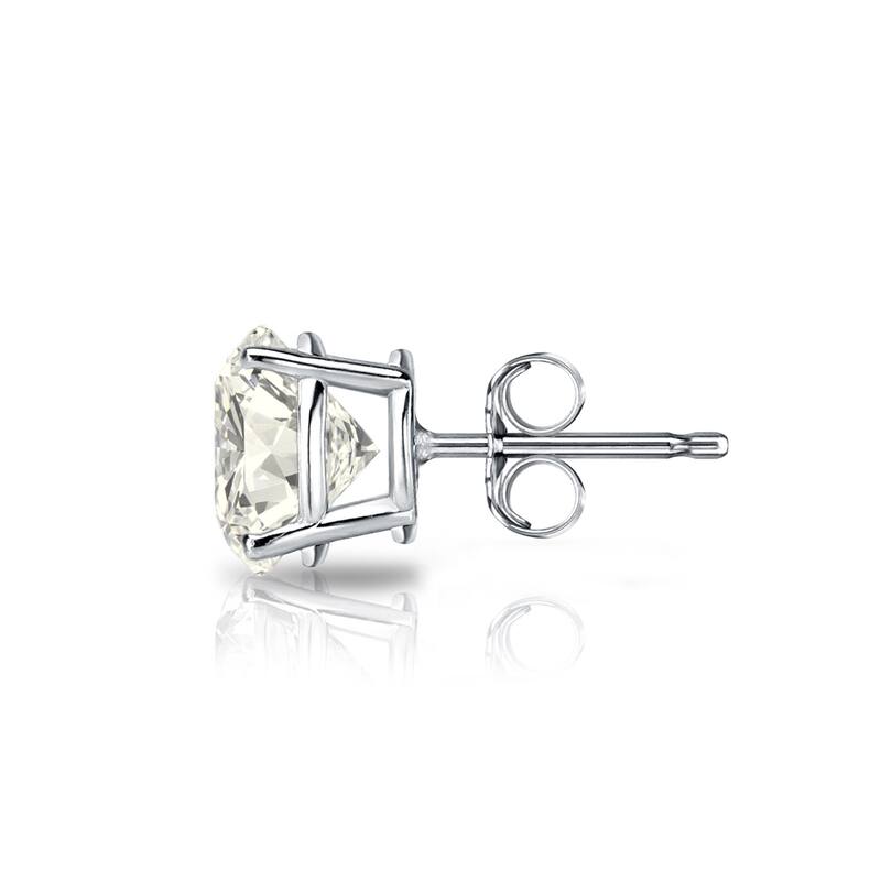 Auriya 14k Gold 1ct TDW Round SINGLE STUD (1) Diamond Earring